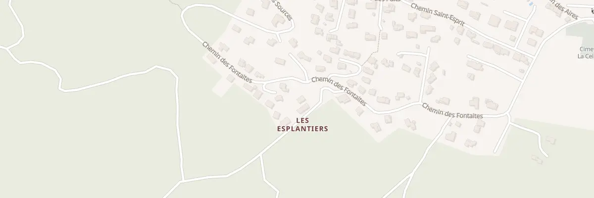 Plan du 9000 Les Fontaites à La Celle