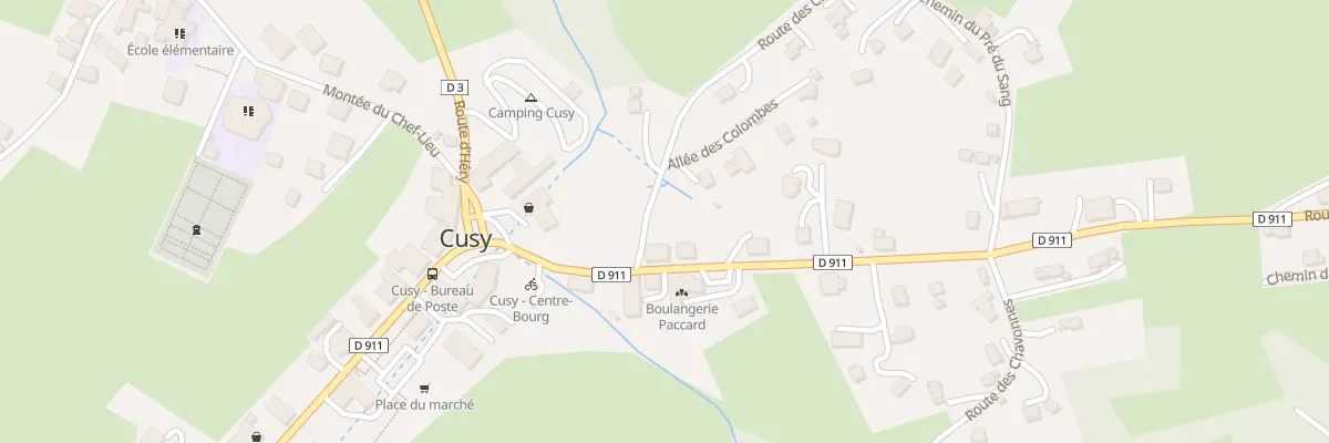 Plan du 30 Rte des Crêts à Cusy