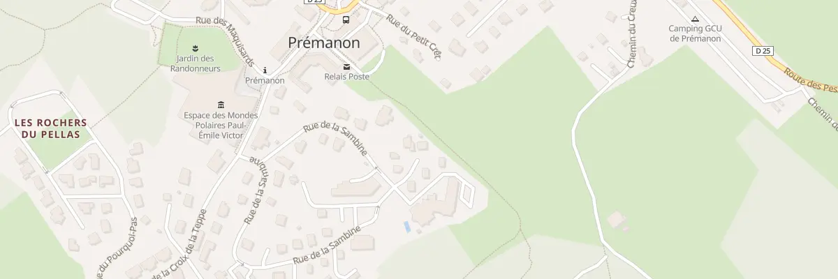 Plan du 443 Rue de la Sambine à Prémanon