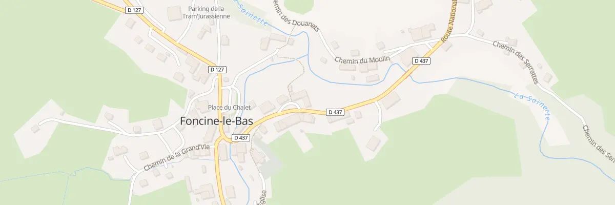 Plan du 174 Rte Nationale à Foncine-le-Bas