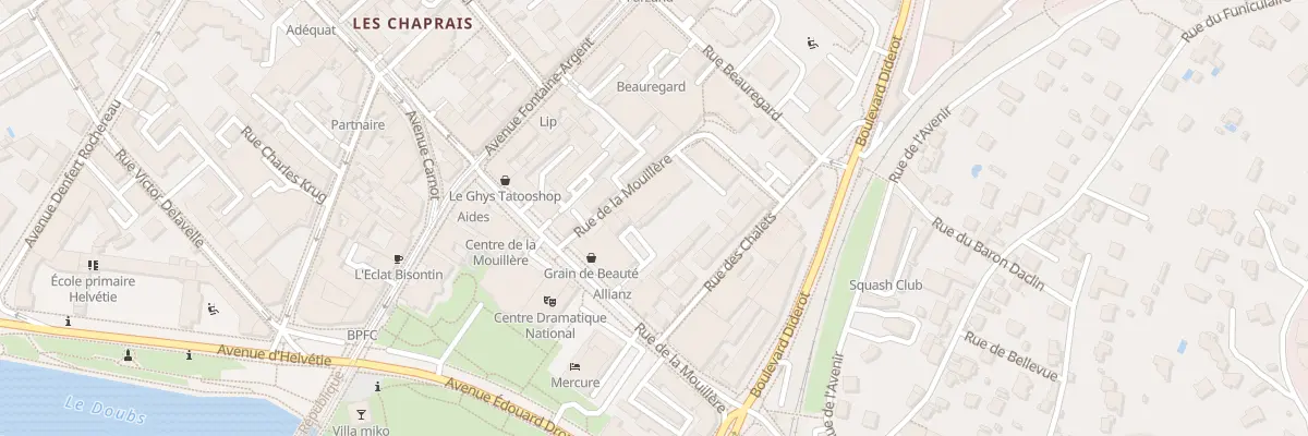 Plan du 13H Rue de la Mouillère à Besançon
