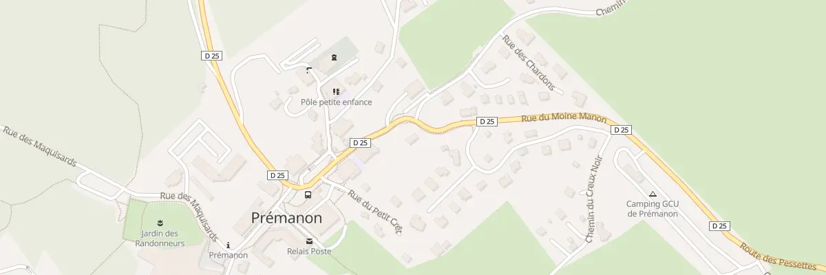 Plan du 131 Rue du Moine Manon à Prémanon