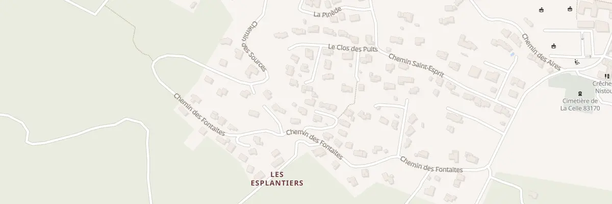 Plan du 5329 Les Fontaites à La Celle