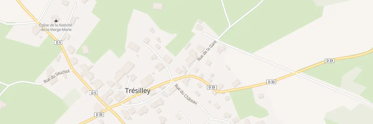Plan du 3 Rue de la Gare à Trésilley