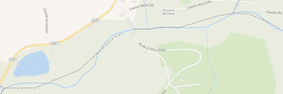 Plan du 2107 Rte du Pont Drillot à Cercier