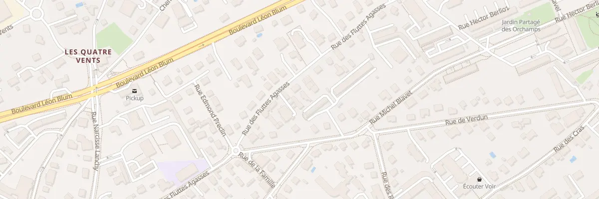Plan du 40 Rue des Fluttes Agasses à Besançon