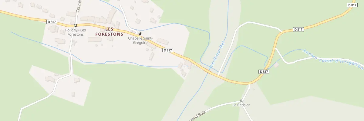 Plan du 5233 Les Forestons à Poligny