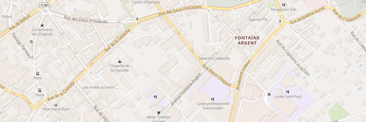 Plan du 7 Rue Alexis Chopard à Besançon