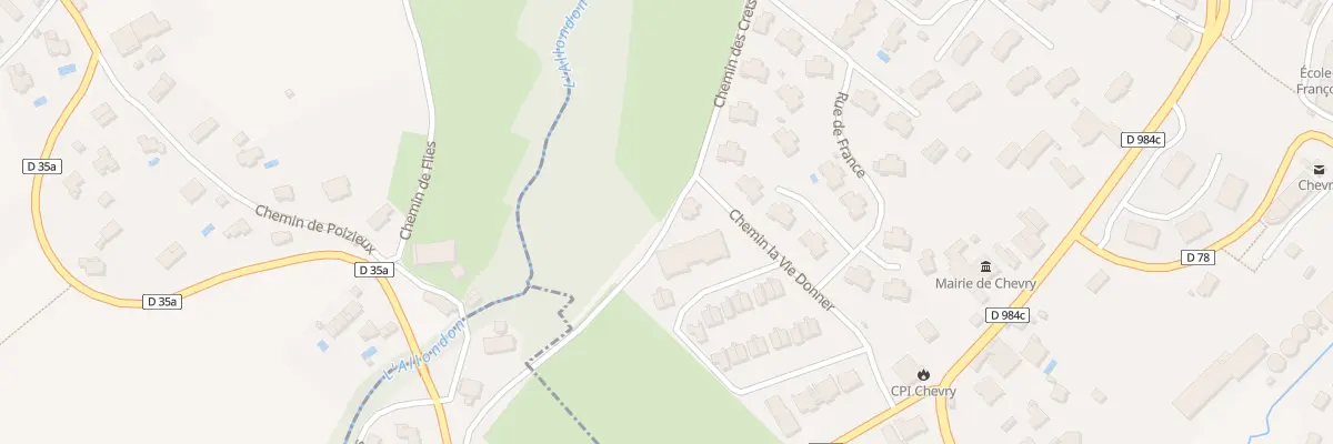 Plan du 198 Che des Coquelicots à Chevry