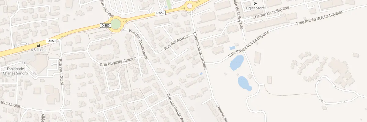 Plan du 20 Rue des Acacias au Pradet
