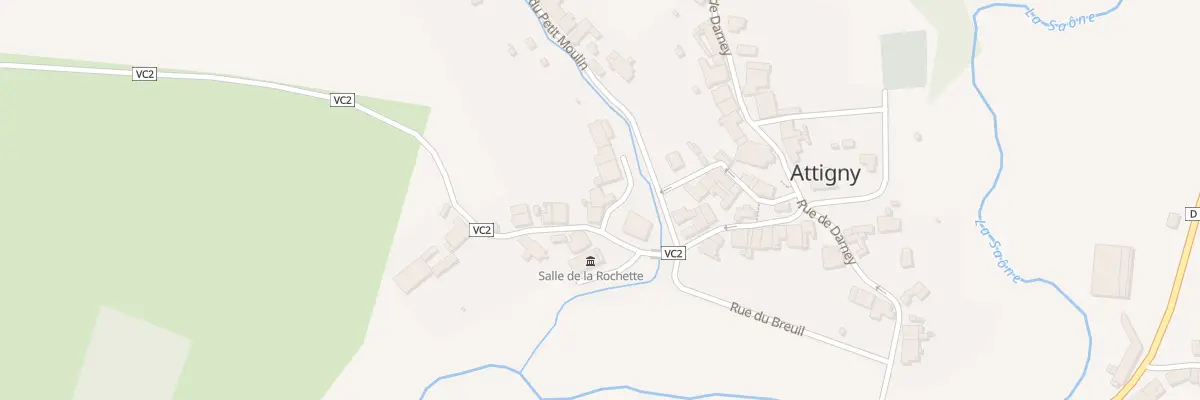 Plan du 1 Rue du Ruisseau à Attigny