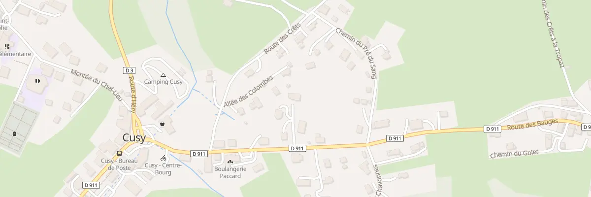 Plan du 287 Rte des Bauges à Cusy