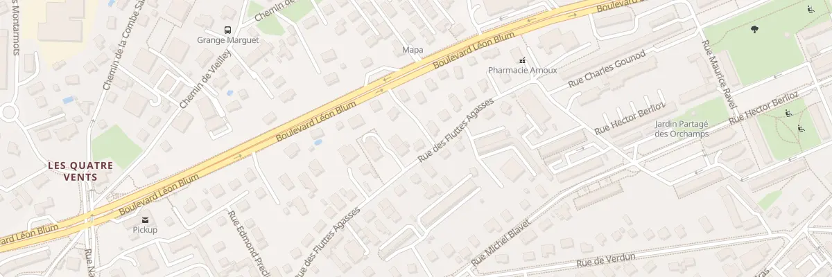 Plan du 43 Rue des Fluttes Agasses à Besançon