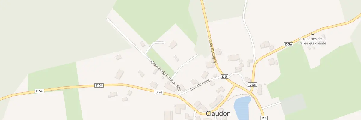 Plan du 5002 Che du Haut du Mai à Claudon
