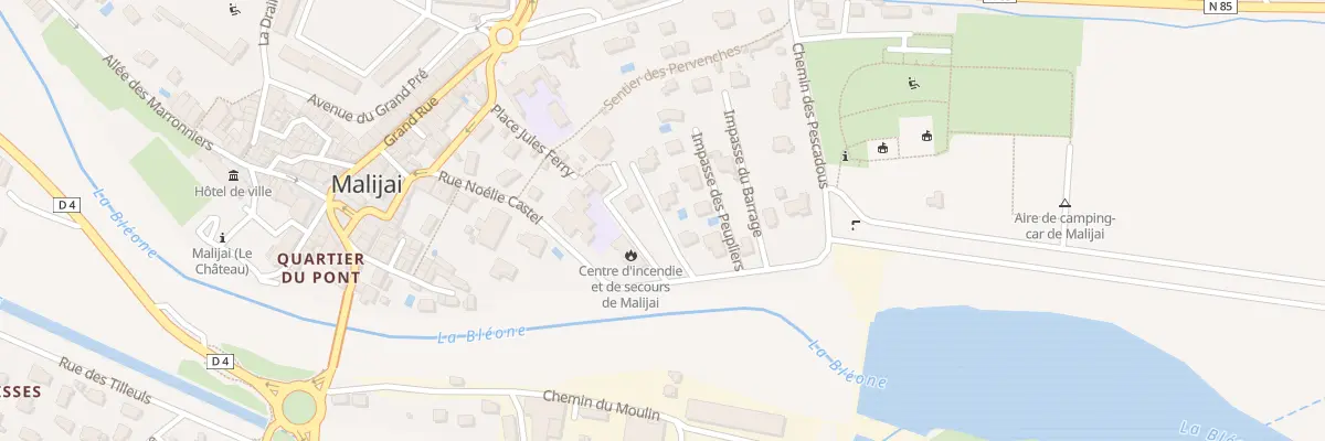 Plan du 7280 Che de la Barricade à Malijai