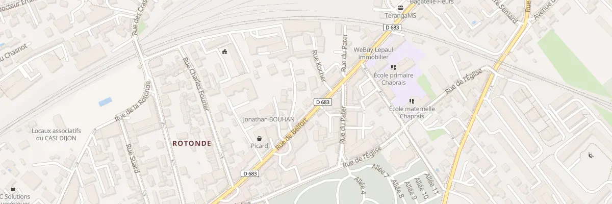 Plan du 93 Rue de Belfort à Besançon