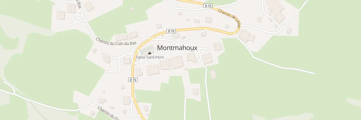 Plan du 13 Che de l’Eglise à Montmahoux