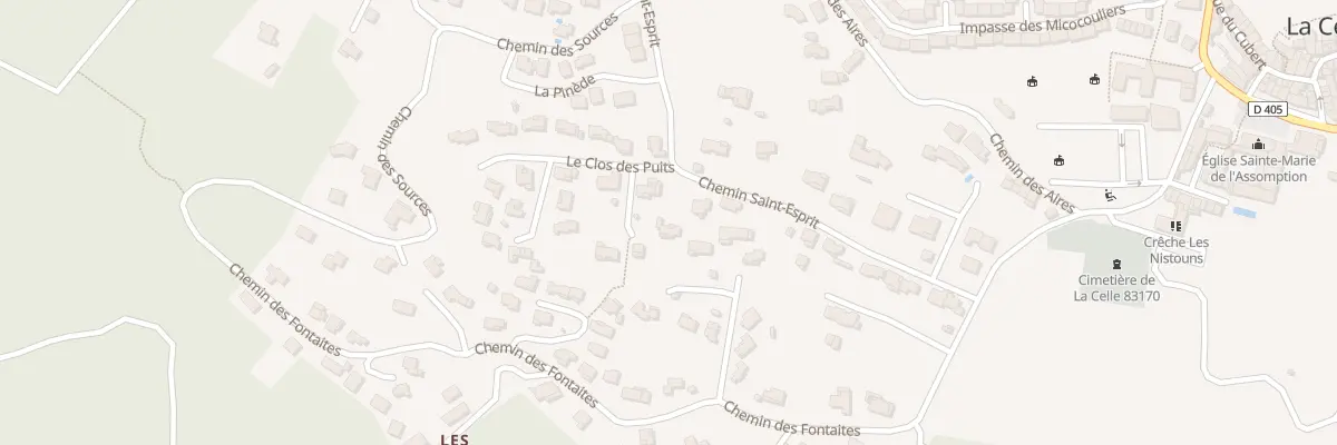 Plan du 5404 Saint Esprit à La Celle