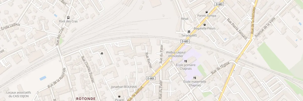 Plan du 6 Rue Kocher à Besançon