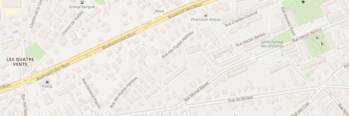 Plan du 50 Rue des Fluttes Agasses à Besançon