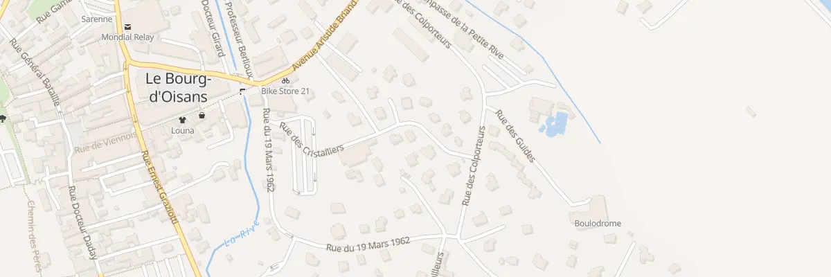 Plan du 75 Rue des Cristalliers au Bourg-d’Oisans