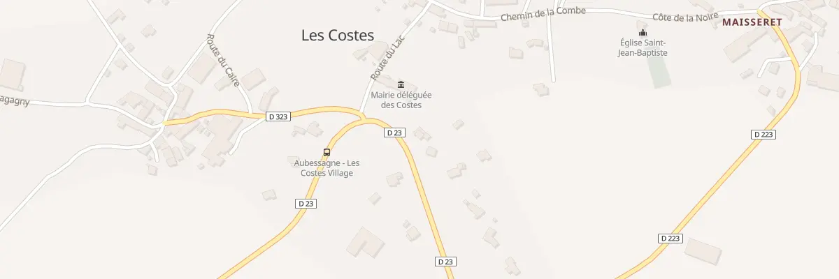 Plan du 3135 Rte des Costes à Aubessagne
