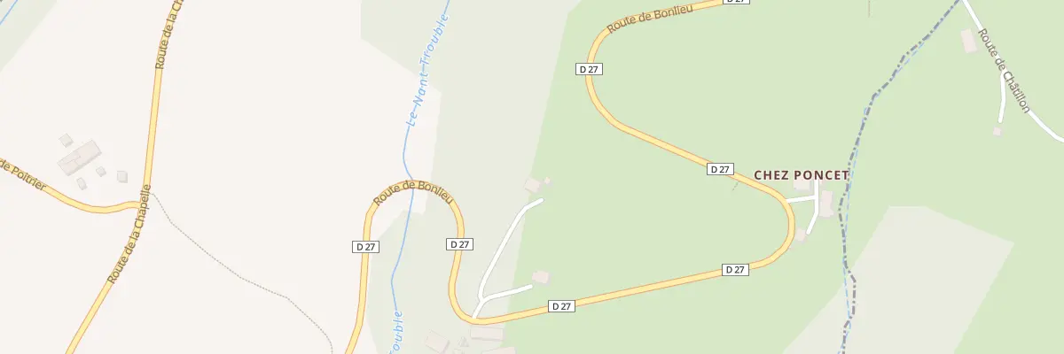Plan du 1380 Rte de Bonlieu à Cernex
