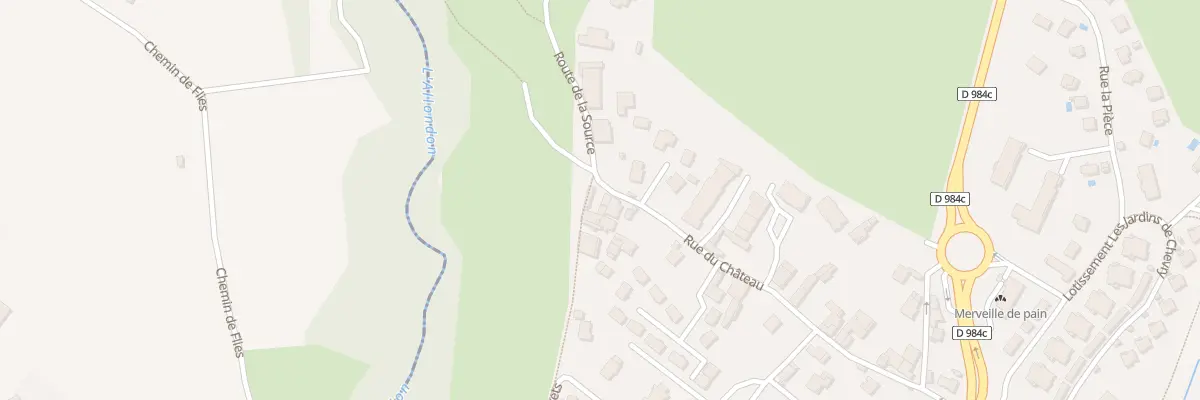 Plan du 347 Rue du Château à Chevry