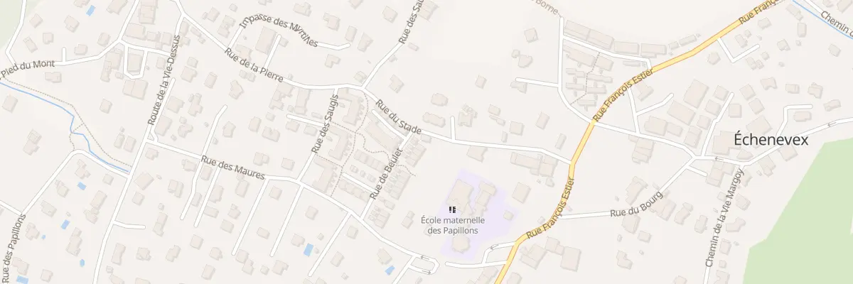 Plan du 1 Rue de Beulet à Échenevex