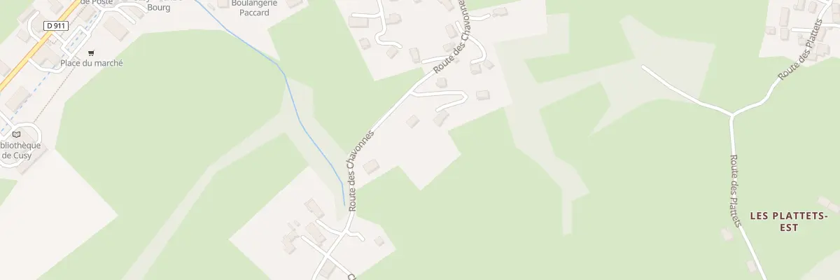 Plan du 200 Rte des Chavonnes à Cusy