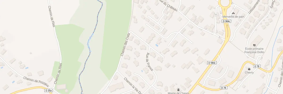 Plan du 217 Rue de France à Chevry