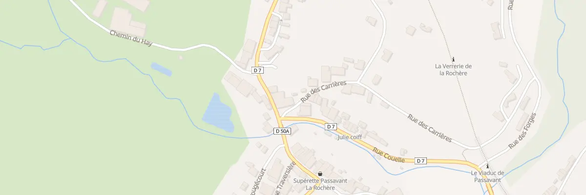 Plan du 1 Rue des Carrières à Passavant-la-Rochère