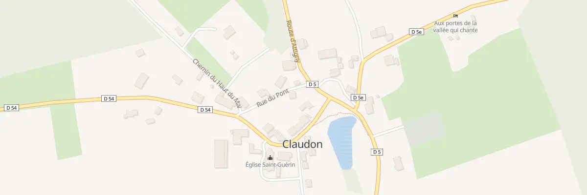 Plan du 3 Rue du Pont à Claudon