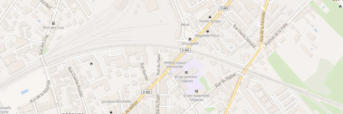 Plan du 107 Rue de Belfort à Besançon