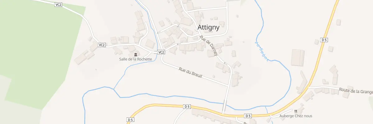Plan du 7 Rue de Monthureux à Attigny