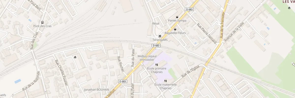 Plan du 109 Rue de Belfort à Besançon