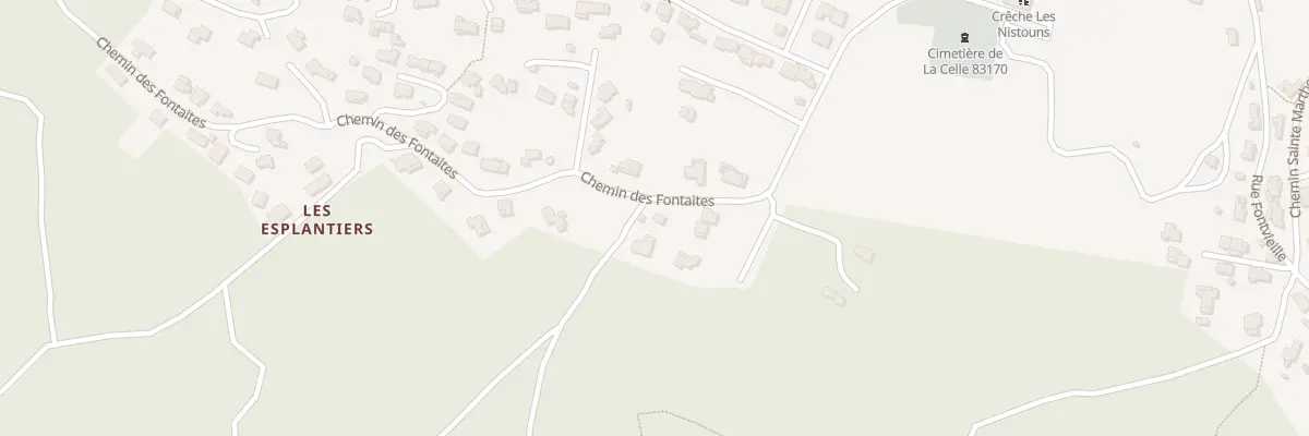 Plan du 9010 Les Fontaites à La Celle