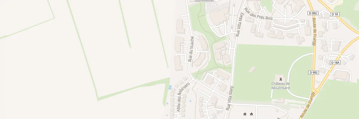 Plan du 404 Rue du Vuache à Viry