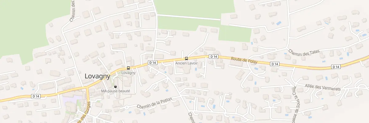 Plan du 260 Rte de Poisy à Lovagny