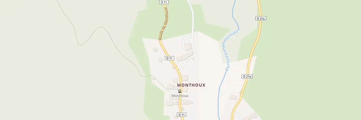 Plan du 5004 Monthoux à La Thuile