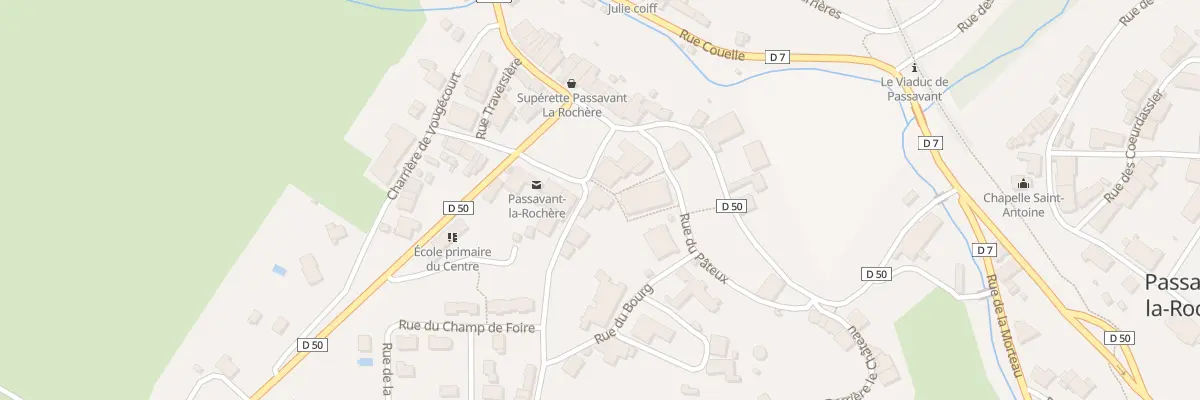 Plan du 5 Pl Jeanne d’Arc à Passavant-la-Rochère