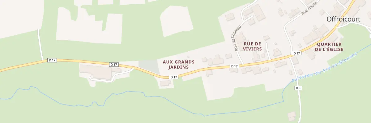 Plan du 274 Rue de la Mairie à Offroicourt