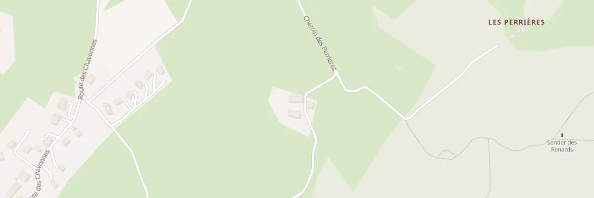 Plan du 600 Che des Perrières à Cusy