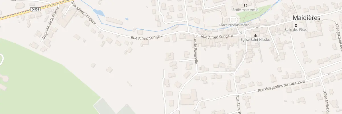 Plan du 31 Rue Alfred Songeur à Maidières