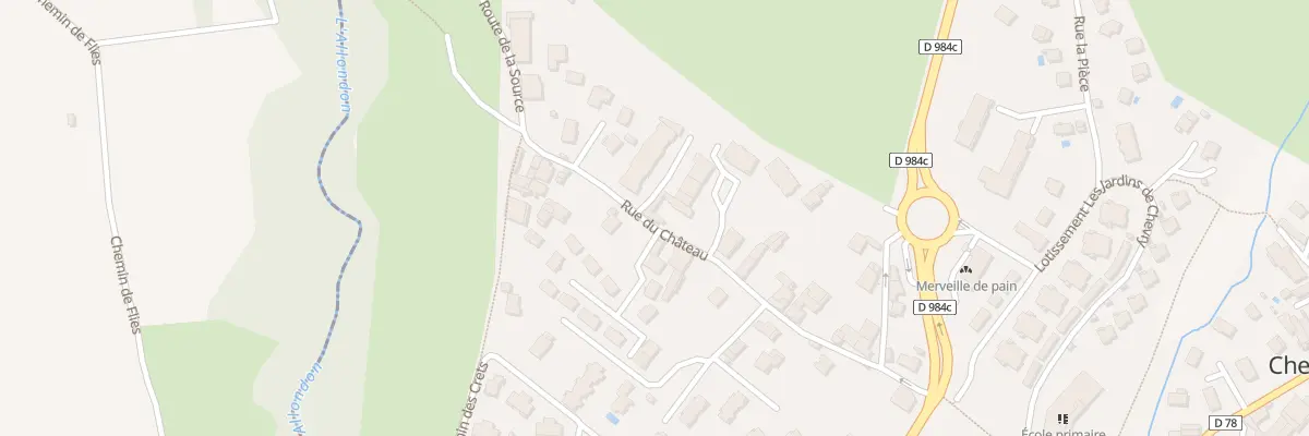 Plan du 234 Rue du Château à Chevry