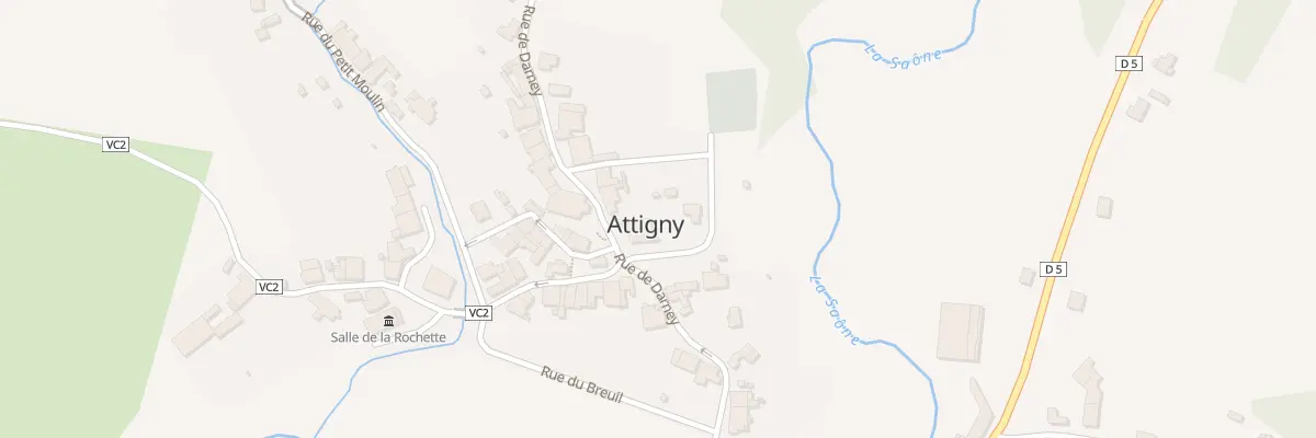 Plan du 18 Rue de Darney à Attigny