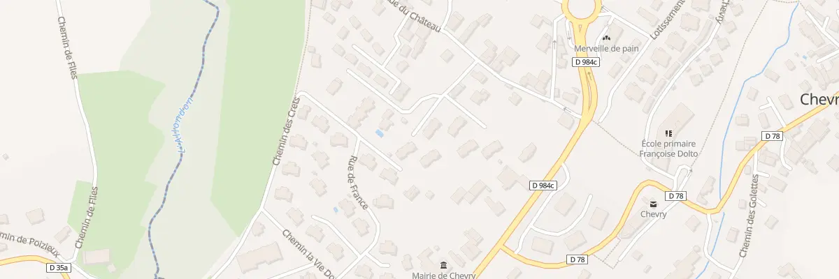Plan du 5356 Rue du Château à Chevry