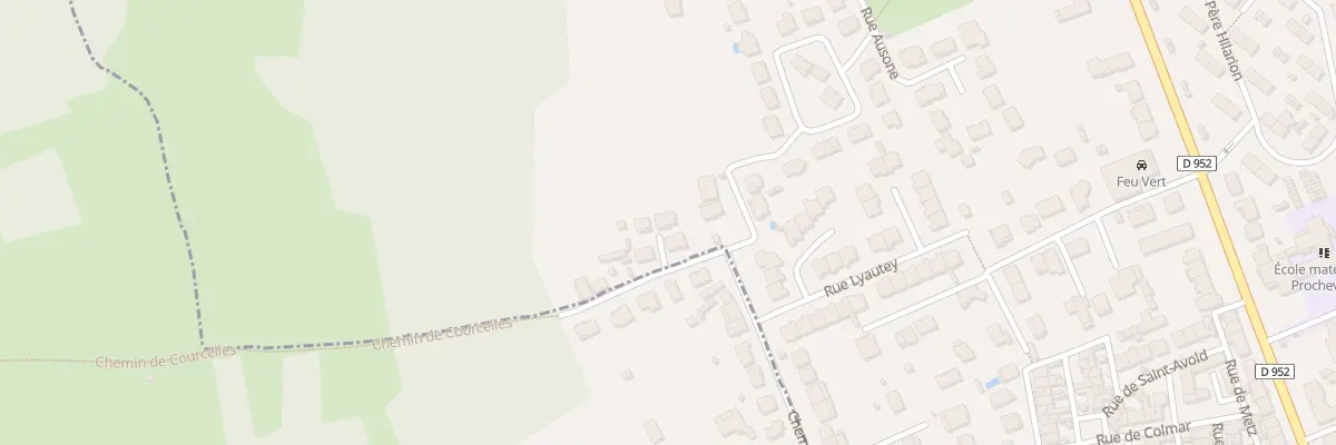 Plan du 324 Che de Courcelles à Pont-à-Mousson