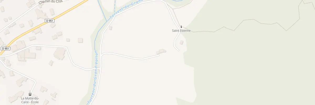Plan du 5133 Saint Etienne à La Motte-du-Caire