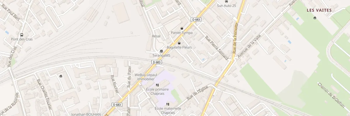 Plan du 92B Rue de Belfort à Besançon